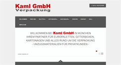 Desktop Screenshot of kaml-verpackung.de