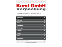 Tablet Screenshot of kaml-verpackung.de